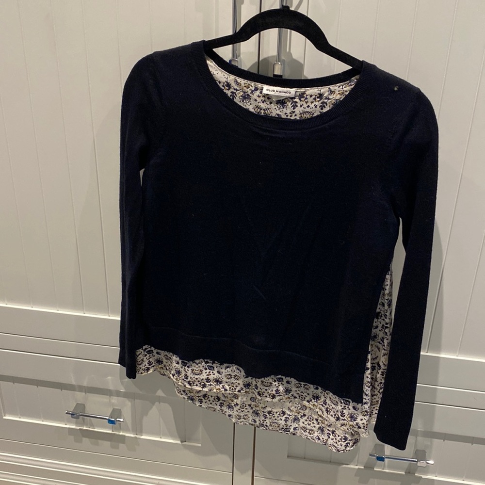 Club Monaco sweater / blouse, size XS